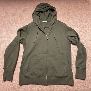 Peloton Olive Green Zip-Up Hoodie